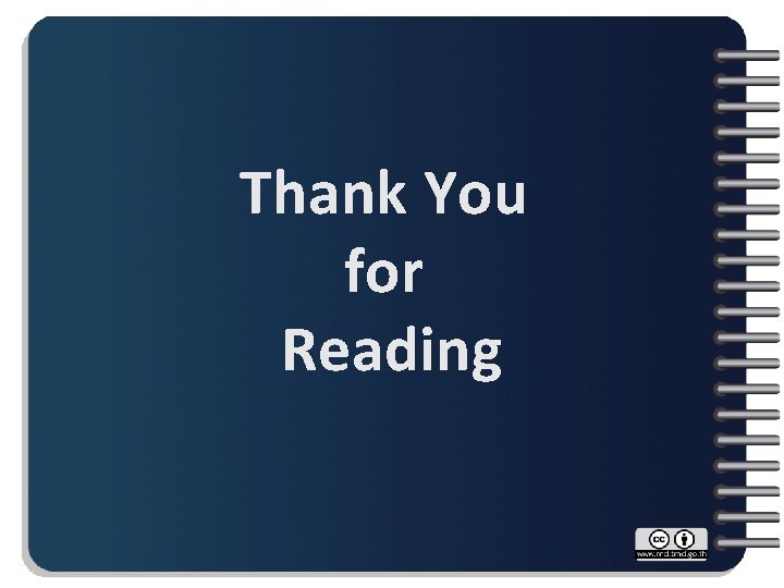 Thank You for Reading 