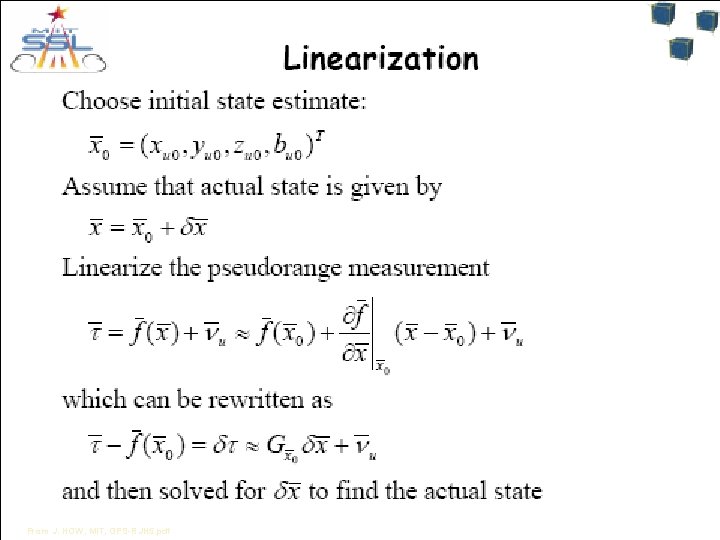 From J. HOW, MIT, GPS-RJH 5. pdf 69 