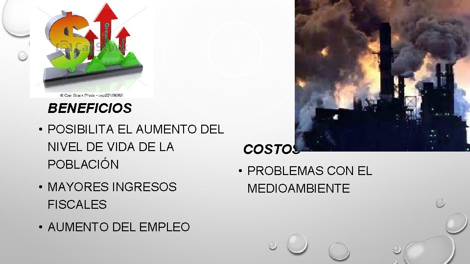 BENEFICIOS • POSIBILITA EL AUMENTO DEL NIVEL DE VIDA DE LA POBLACIÓN • MAYORES