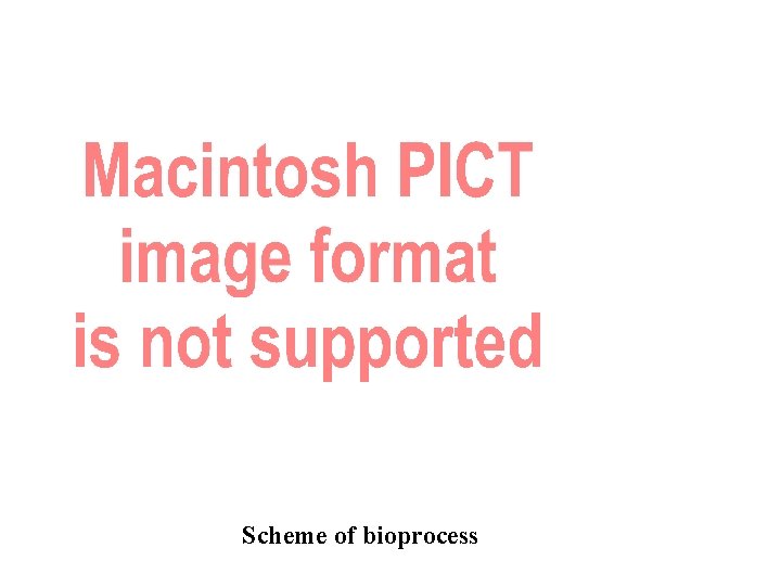 Scheme of bioprocess 