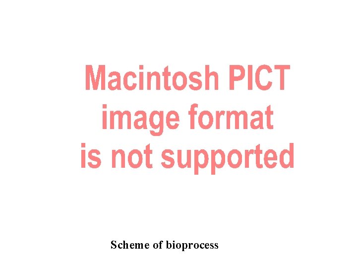 Scheme of bioprocess 