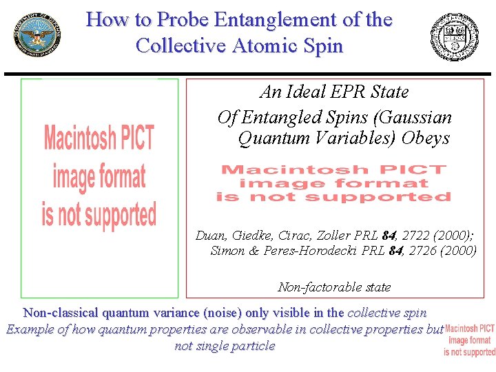 How to Probe Entanglement of the Collective Atomic Spin An Ideal EPR State Of