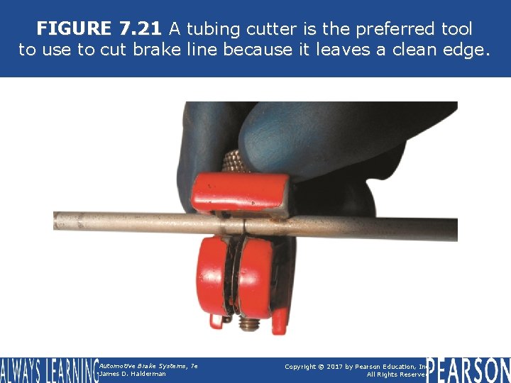 FIGURE 7. 21 A tubing cutter is the preferred tool to use to cut