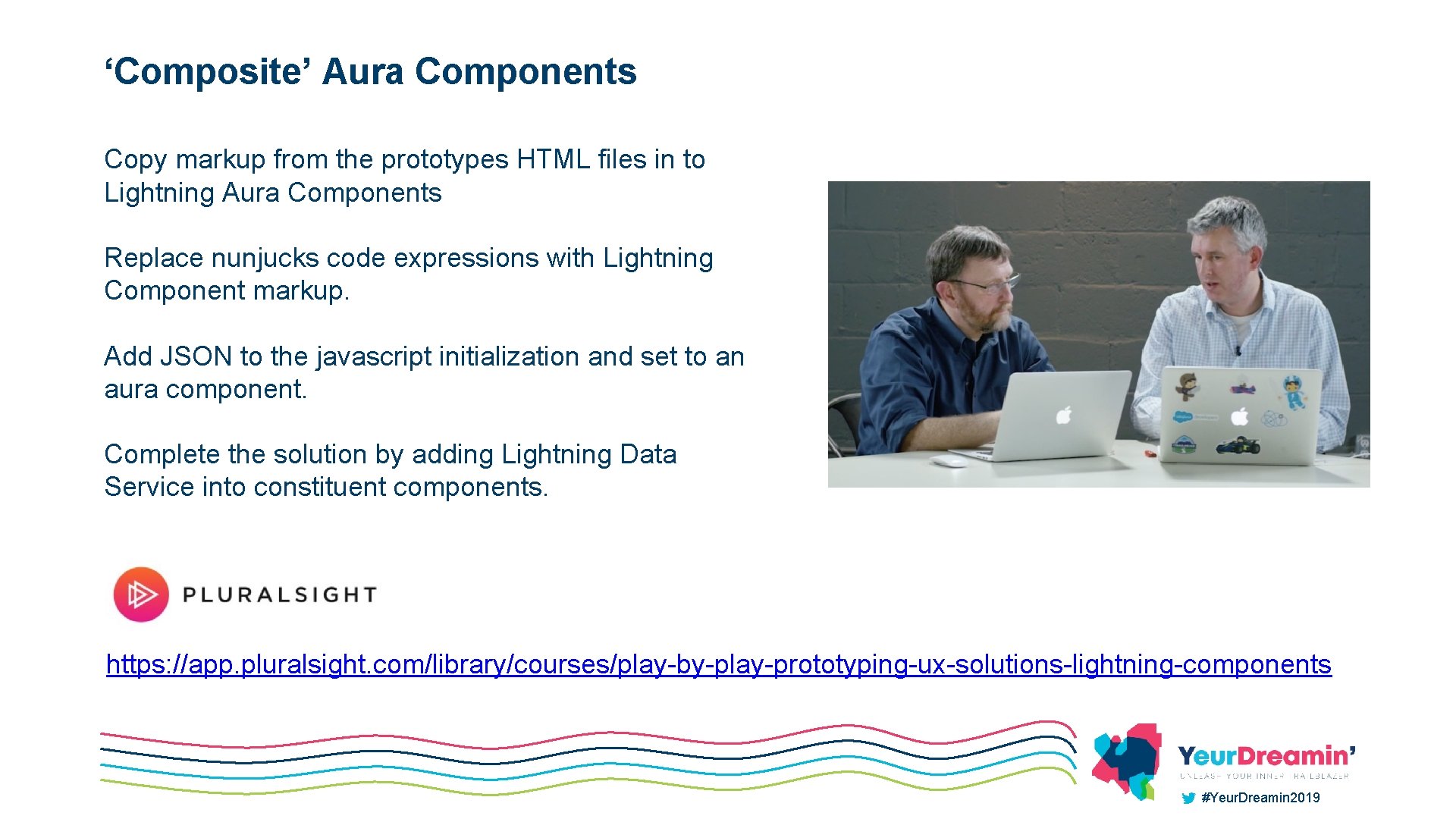 ‘Composite’ Aura Components Copy markup from the prototypes HTML files in to Lightning Aura