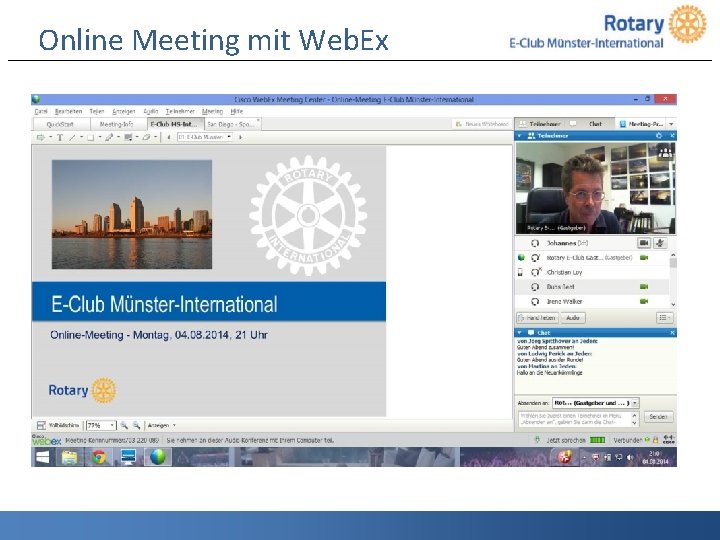 Online Meeting mit Web. Ex 10 