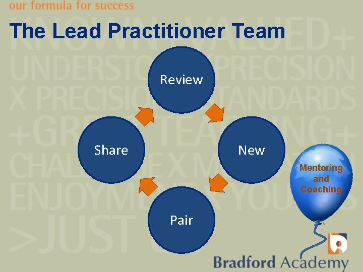 The Lead Practitioner Team Review Share New Mentoring and Coaching Pair 