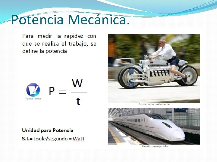 Potencia Mecánica. 