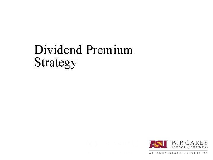 Dividend Premium Strategy 
