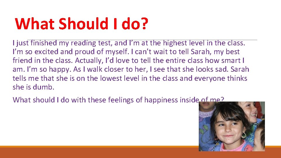 What Should I do? I just finished my reading test, and I’m at the