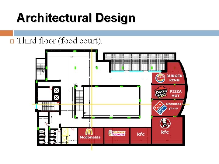 Architectural Design Third floor (food court). 