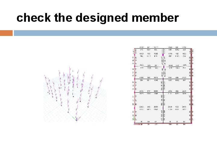 check the designed member 