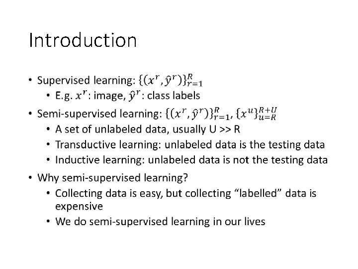 Introduction • Introduction •