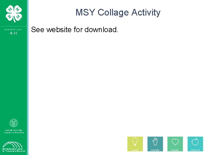 MSY Collage Activity See website for download. 