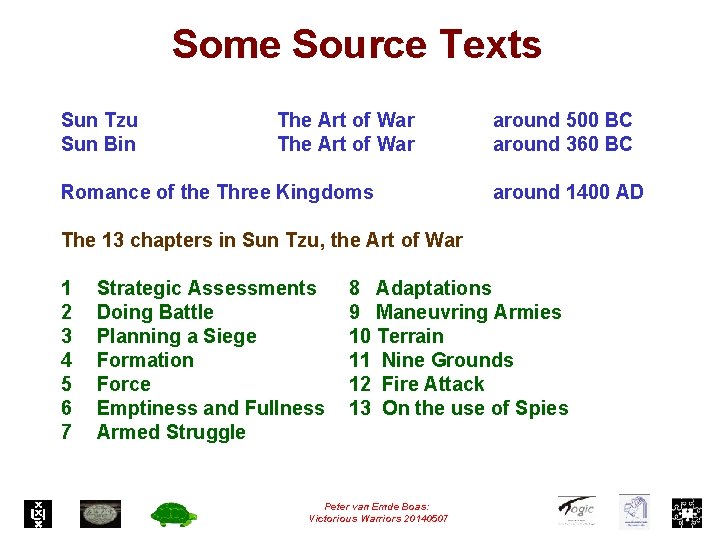 Some Source Texts Sun Tzu Sun Bin The Art of War Romance of the