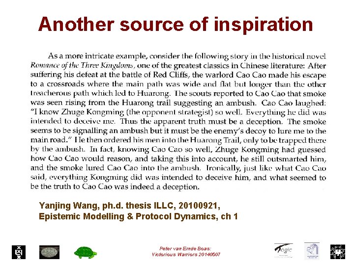 Another source of inspiration Yanjing Wang, ph. d. thesis ILLC, 20100921, Epistemic Modelling &