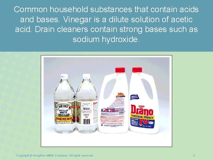 Chapter 14a Acids and Bases Common household substances