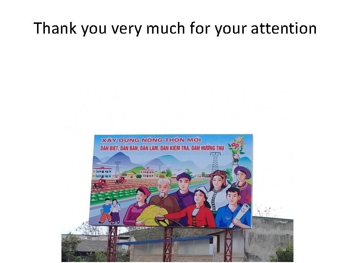 Thank you very much for your attention 
