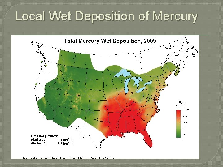 Local Wet Deposition of Mercury 