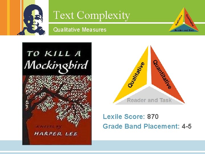 Text Complexity Qualitative Measures Lexile Score: 870 Grade Band Placement: 4 -5 