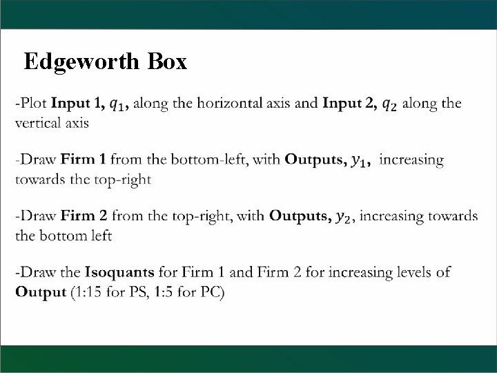 Edgeworth Box 