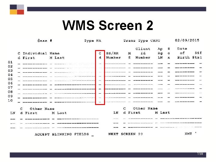 WMS Screen 2 159 