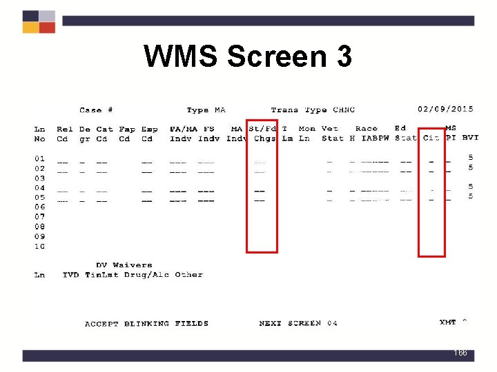 WMS Screen 3 166 