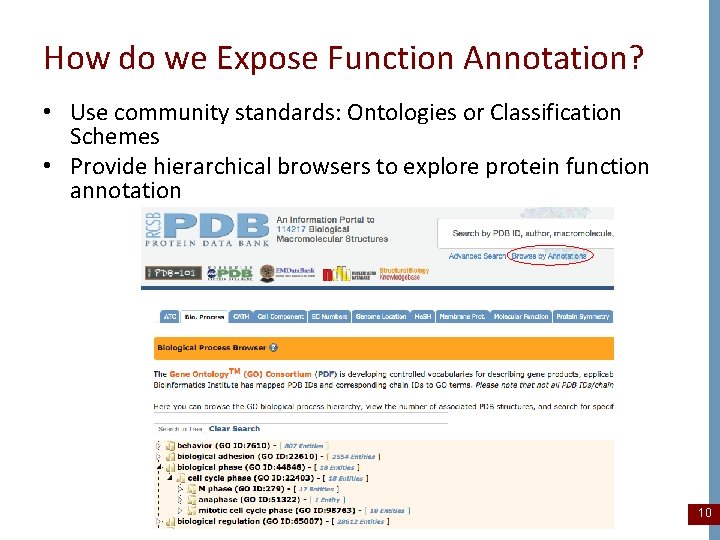 How do we Expose Function Annotation? • Use community standards: Ontologies or Classification Schemes