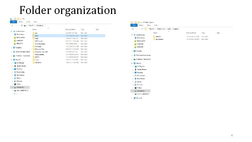 Folder organization 4 