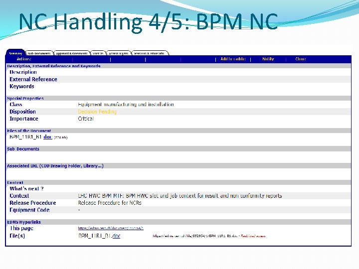 NC Handling 4/5: BPM NC 