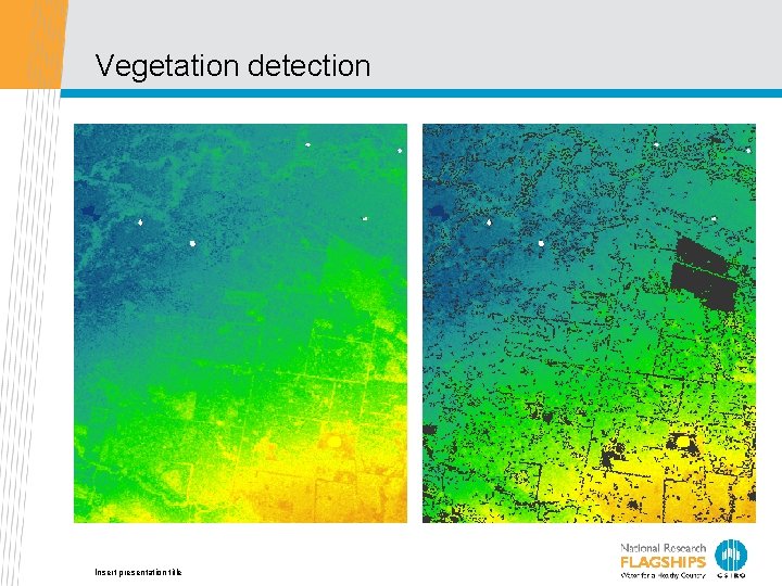 Vegetation detection Insert presentation title 