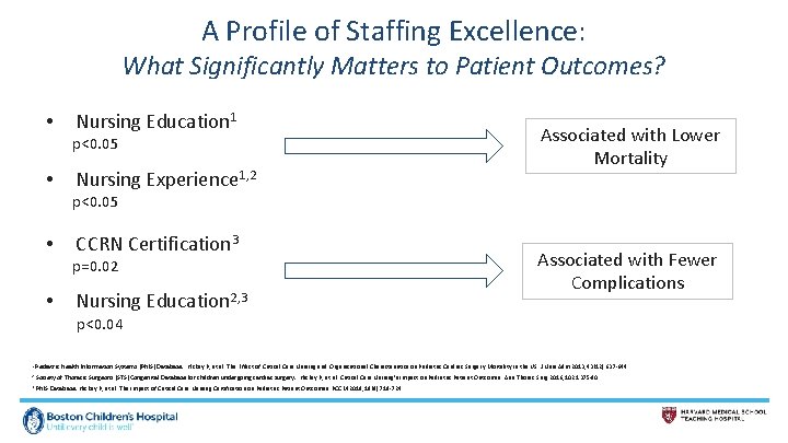 A Profile of Staffing Excellence: What Significantly Matters to Patient Outcomes? • Nursing Education