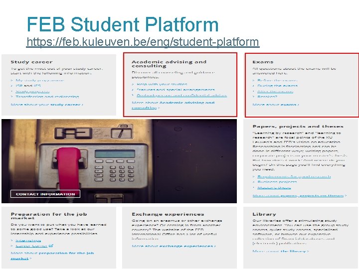 FEB Student Platform https: //feb. kuleuven. be/eng/student-platform 48 