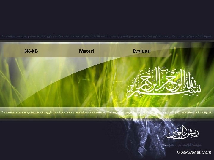 SK-KD Materi Evaluasi 