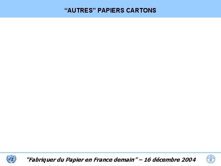 “AUTRES” PAPIERS CARTONS “Fabriquer du Papier en France demain” – 16 décembre 2004 