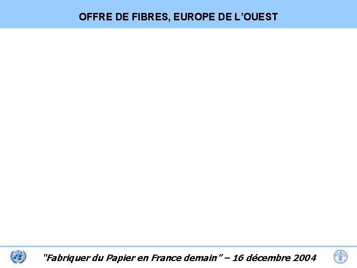 OFFRE DE FIBRES, EUROPE DE L’OUEST “Fabriquer du Papier en France demain” – 16