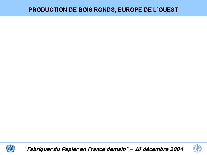 PRODUCTION DE BOIS RONDS, EUROPE DE L’OUEST “Fabriquer du Papier en France demain” –