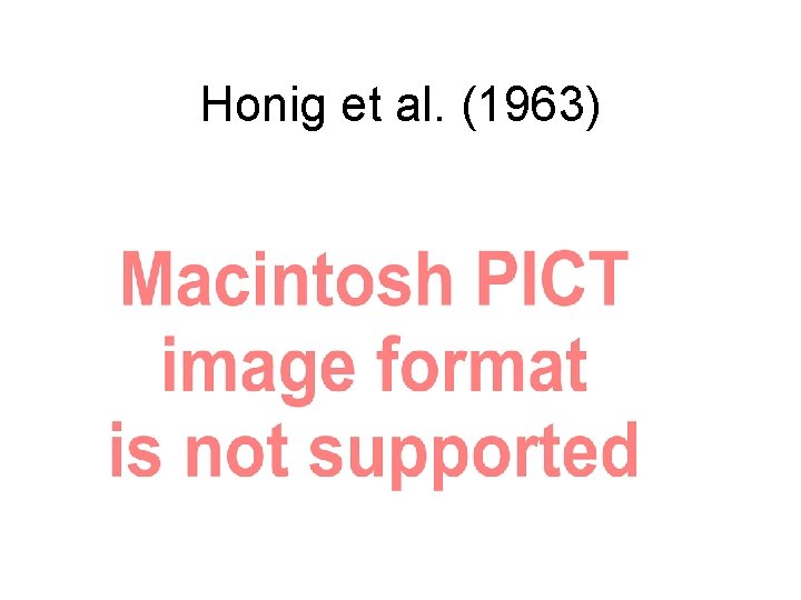Honig et al. (1963) 