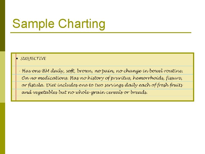 Sample Charting 