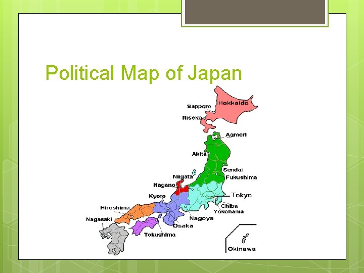 Political Map of Japan 
