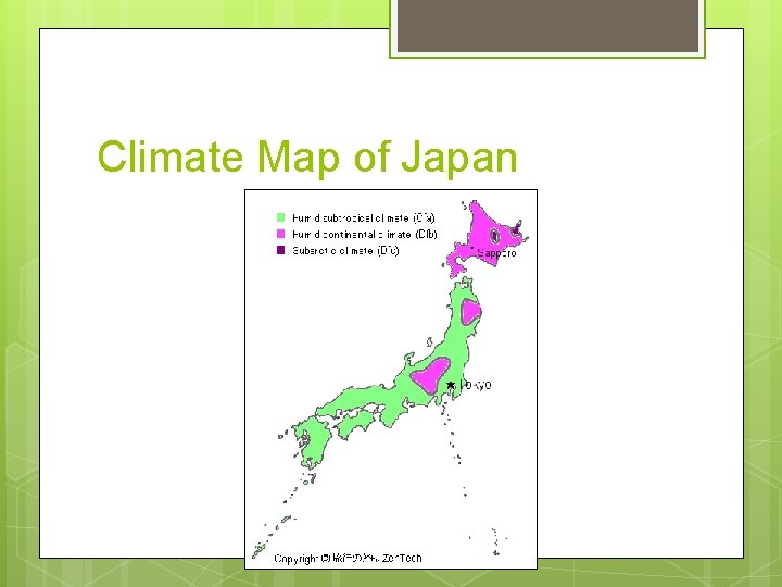 Climate Map of Japan 