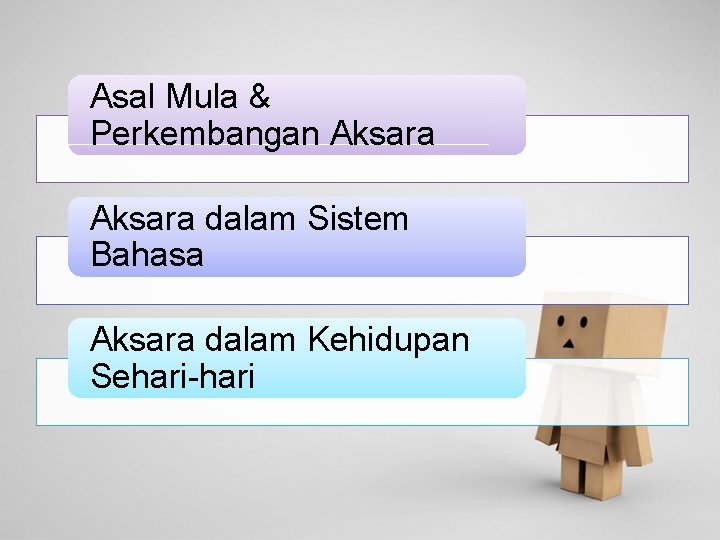 Asal Mula & Perkembangan Aksara dalam Sistem Bahasa Aksara dalam Kehidupan Sehari-hari 