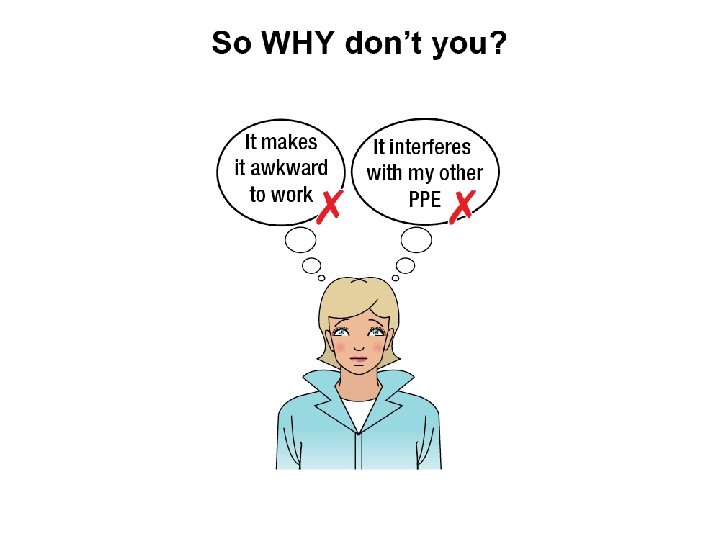 So why don't you? • • “It makes it awkward to work” “It interferes