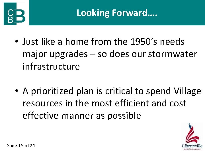 Looking Forward…. • Just like a home from the 1950’s needs major upgrades –