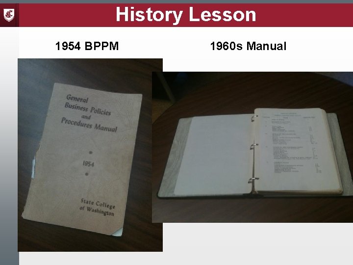 History Lesson 1954 BPPM 1960 s Manual 