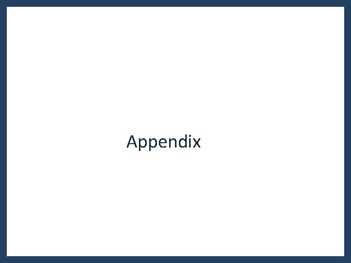Appendix Appendix