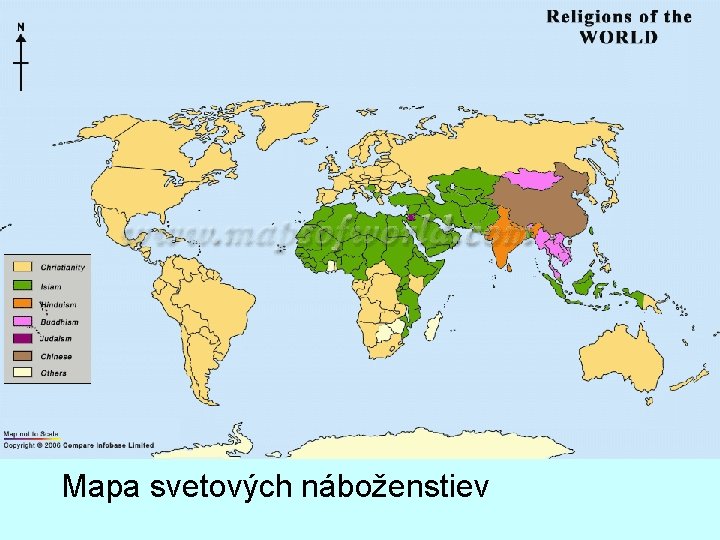 Mapa svetových náboženstiev 