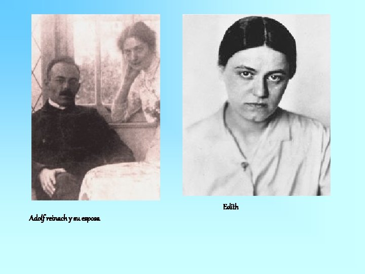 Edith Adolf reinach y su esposa 
