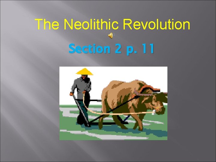 The Neolithic Revolution Section 2 p. 11 