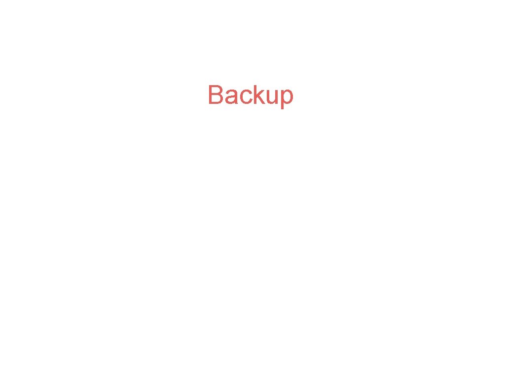 Backup 