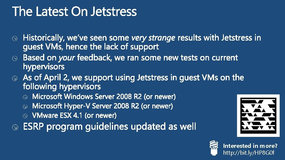 Interested in more? http: //bit. ly/HP 8 G 0 f 